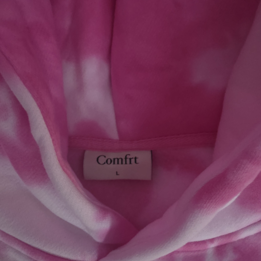 Comfrt Pink Tie-Dye Women's Lounge Set - Picture 6 of 10
